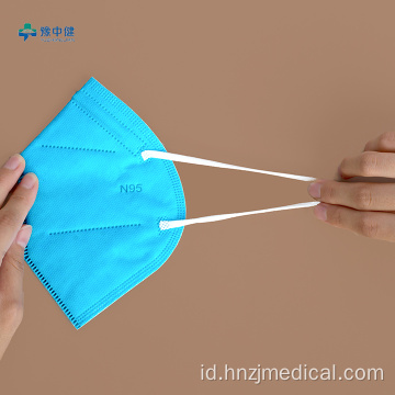 Masker Wajah Penyaringan 5Ply Sekali Pakai Warna Biru